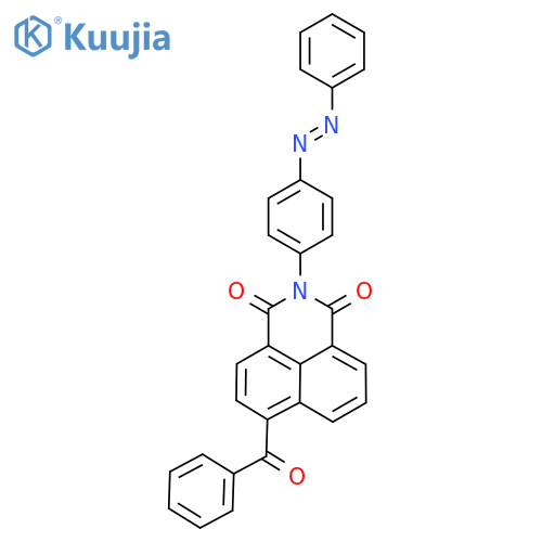 8-benzoyl-3-{4-(E)-2-phenyldiazen-1-ylphenyl}-3-azatricyclo7.3.1.0^{5,13}trideca-1(12),5,7,9(13),10-pentaene-2,4-dione structure