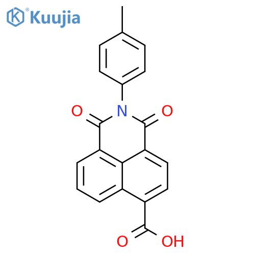 3-(4-methylphenyl)-2,4-dioxo-3-azatricyclo7.3.1.0^{5,13}trideca-1(12),5,7,9(13),10-pentaene-8-carboxylic acid structure