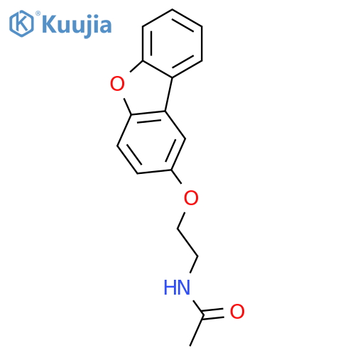 N-2-(Dibenzob,dfuran-2-yloxy)ethylacetamide structure