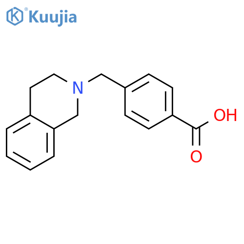 4-((3,4-Dihydroisoquinolin-2(1H)-yl)methyl)benzoic acid structure