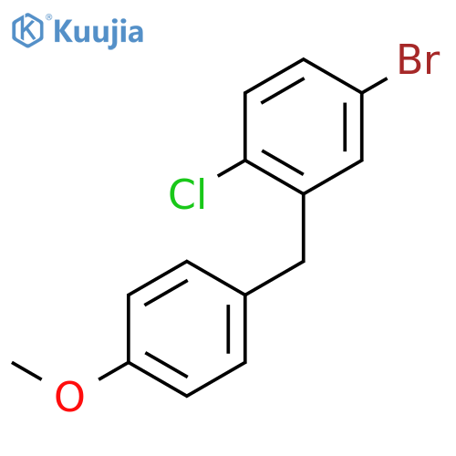 4-Bromo-1-chloro-2-(4-methoxyphenyl)methylbenzene structure