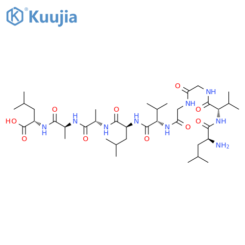 L-Leucine, L-leucyl-L-valylglycylglycyl-L-valyl-L-leucyl-L-alanyl-L-alanyl- structure