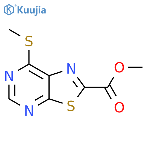 Methyl 7-(methylthio)thiazolo[5,4-d]pyrimidine-2-carboxylate structure