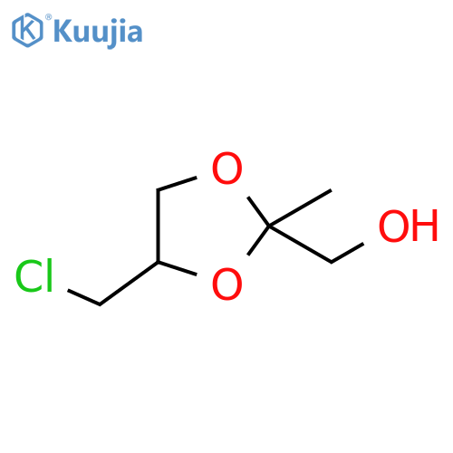 (4-(chloromethyl)-2-methyl-1,3-dioxolan-2-yl)methanol structure