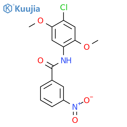 N-(4-chloro-2,5-dimethoxyphenyl)-3-nitrobenzamide structure