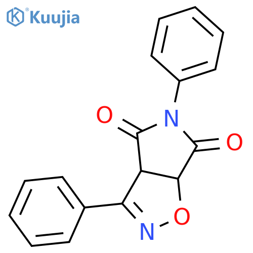 4H-Pyrrolo[3,4-d]isoxazole-4,6(5H)-dione, 3a,6a-dihydro-3,5-diphenyl-, (3aR,6aS)-rel- structure