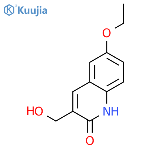 2(1H)-Quinolinone,6-ethoxy-3-(hydroxymethyl)- structure