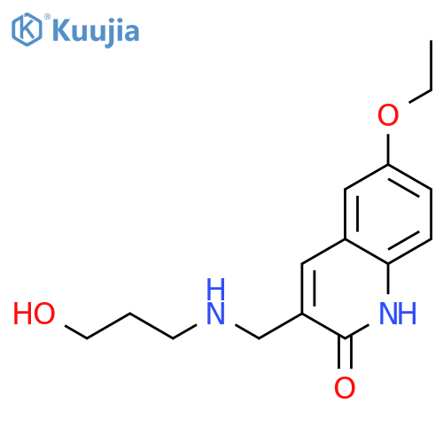 6-Ethoxy-3-[(3-hydroxy-propylamino)-methyl]-1H-quinolin-2-one structure