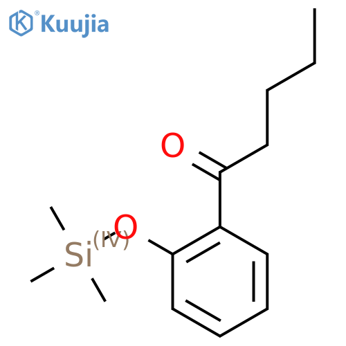 Valerophenone, 2'-(trimethylsiloxy)- structure