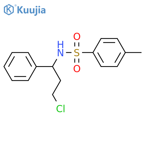 N-(3-chloro-1-phenylpropyl)-4-methylbenzenesulfonamide structure