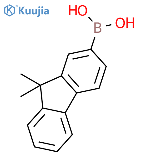 (9,9-Dimethyl-9H-fluoren-2-yl)boronic acid structure
