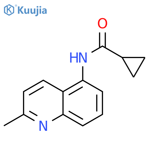 N-(2-methylquinolin-5-yl)cyclopropanecarboxamide structure