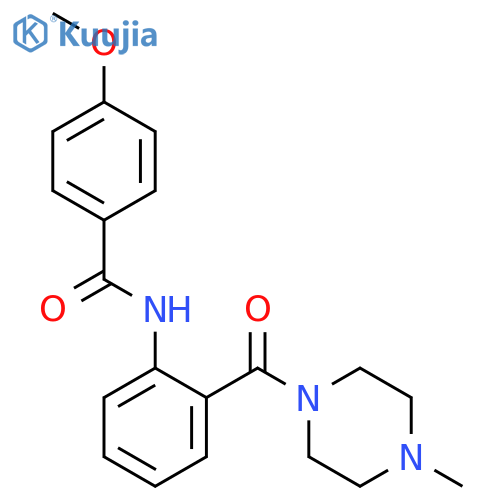 4-Methoxy-N-[2-(4-methyl-piperazine-1-carbonyl)-phenyl]-benzamide structure