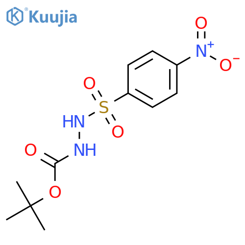 Tert-butyl N-[(4-nitrophenyl)sulfonylamino]carbamate structure