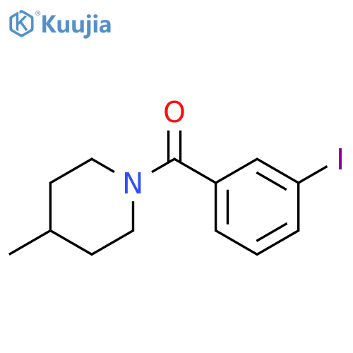 (3-iodophenyl)(4-methylpiperidin-1-yl)methanone structure