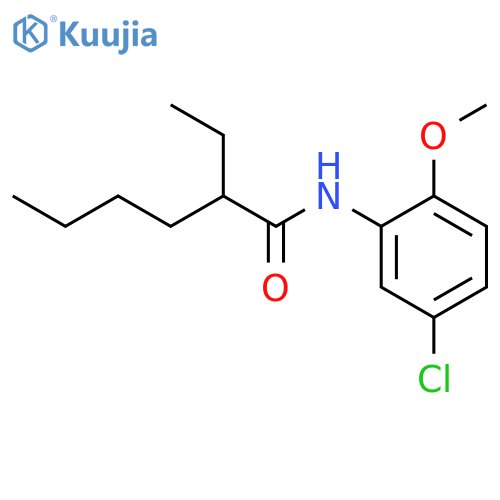 N-(5-chloro-2-methoxyphenyl)-2-ethylhexanamide structure