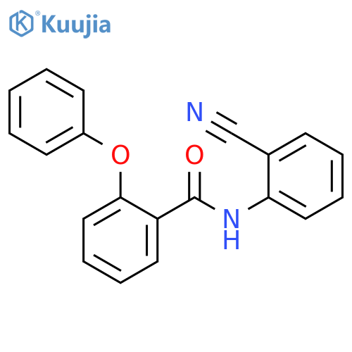 N-(2-cyanophenyl)-2-phenoxybenzamide structure
