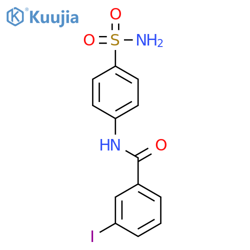 3-iodo-N-(4-sulfamoylphenyl)benzamide structure