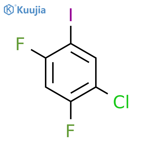 Benzene, 1-chloro-2,4-difluoro-5-iodo- structure