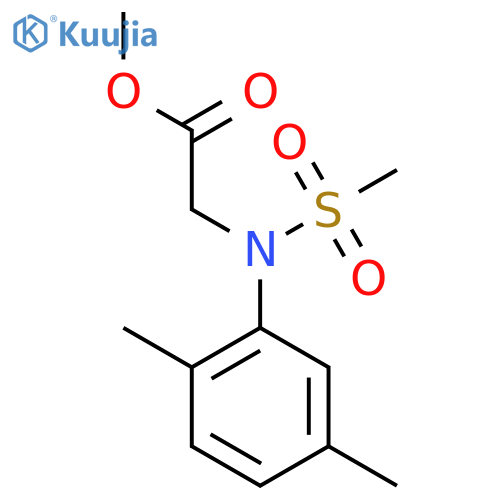 Methyl N-(2,5-dimethylphenyl)-N-(methylsulfonyl)glycinate structure
