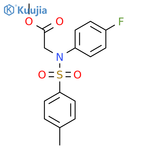 Methyl N-(4-fluorophenyl)-N-(4-methylphenyl)sulfonylglycinate structure
