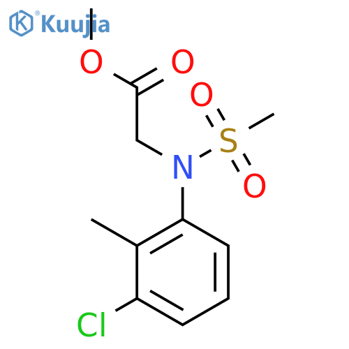 Methyl N-(3-chloro-2-methylphenyl)-N-(methylsulfonyl)glycinate structure