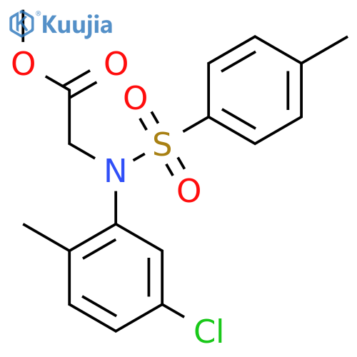 Methyl N-(5-chloro-2-methylphenyl)-N-(4-methylphenyl)sulfonylglycinate structure