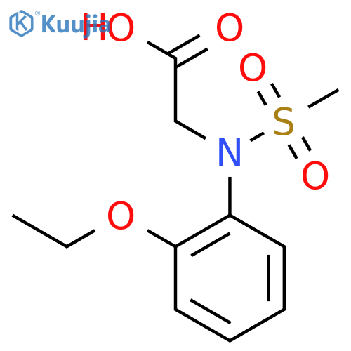 N-(2-Ethoxyphenyl)-N-(methylsulfonyl)glycine structure