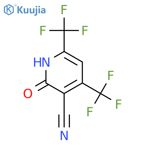 2-oxo-4,6-bis(trifluoromethyl)-1,2-dihydropyridine-3-carbonitrile structure