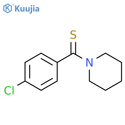 Piperidine, 1-[(4-chlorophenyl)thioxomethyl]- structure