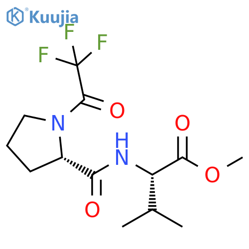 L-Valine, N-[1-(trifluoroacetyl)-L-prolyl]-, methyl ester structure