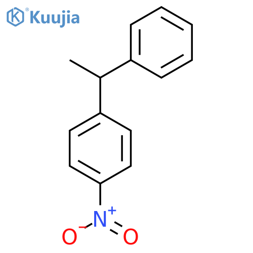 1-nitro-4-(1-phenylethyl)benzene structure