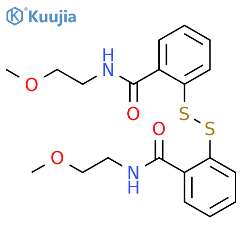 Benzamide,2,2'-dithiobis[N-(2-methoxyethyl)- (8CI,9CI) structure