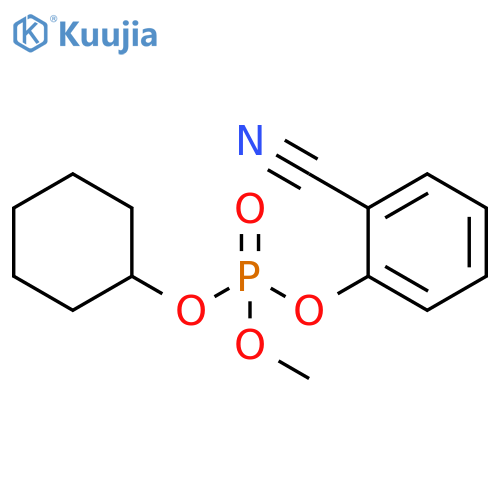 Phosphoric acid, 2-cyanophenyl cyclohexyl methyl ester structure
