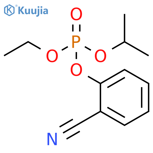 Phosphoric acid, 2-cyanophenyl ethyl 1-methylethyl ester structure
