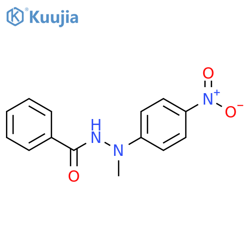 Benzoic acid, 2-methyl-2-(4-nitrophenyl)hydrazide structure