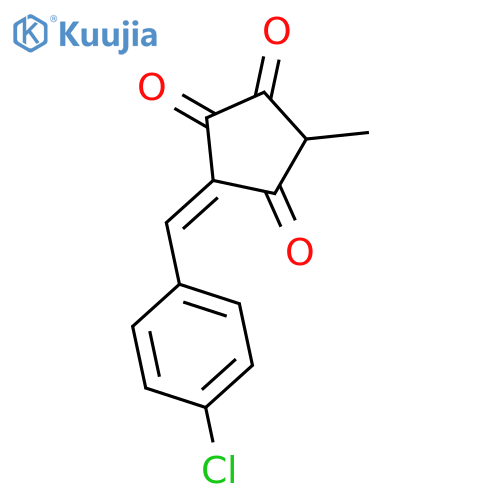 1,2,4-Cyclopentanetrione, 3-[(4-chlorophenyl)methylene]-5-methyl- structure