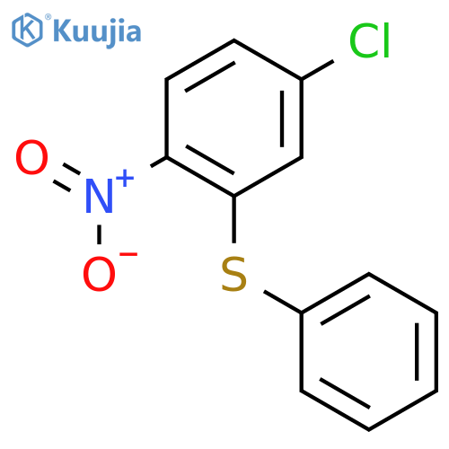 Benzene, 4-chloro-1-nitro-2-(phenylthio)- structure