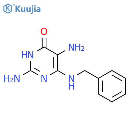 4(1H)-Pyrimidinone, 2,5-diamino-6-[(phenylmethyl)amino]- structure