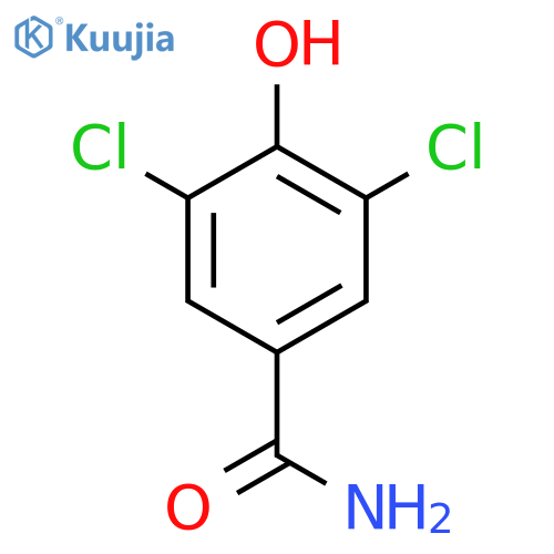 3,5-Dichloro-4-hydroxybenzamide structure