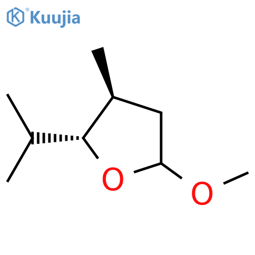 Furan,tetrahydro-5-methoxy-3-methyl-2-(1-methylethyl)-, (2R,3S)-rel- structure