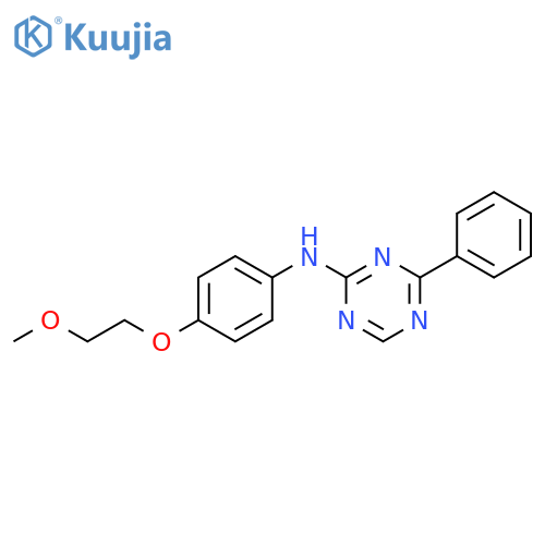 1,3,5-Triazin-2-amine, N-[4-(2-methoxyethoxy)phenyl]-4-phenyl- structure