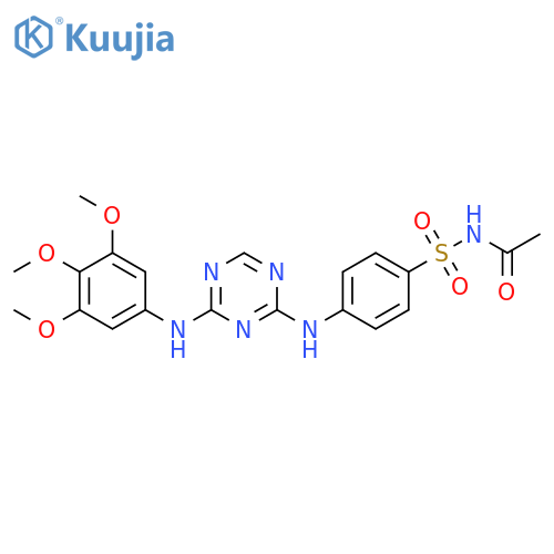 Acetamide,N-[[4-[[4-[(3,4,5-trimethoxyphenyl)amino]-1,3,5-triazin-2-yl]amino]phenyl]sulfonyl]- structure