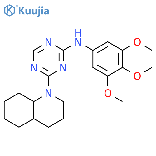 1,3,5-Triazin-2-amine,4-(octahydro-1(2H)-quinolinyl)-N-(3,4,5-trimethoxyphenyl)- structure
