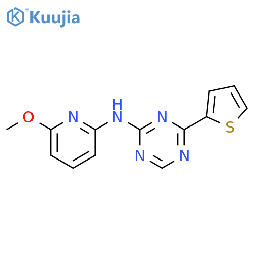 1,3,5-Triazin-2-amine, N-(6-methoxy-2-pyridinyl)-4-(2-thienyl)- structure