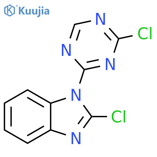 1H-Benzimidazole, 2-chloro-1-(4-chloro-1,3,5-triazin-2-yl)- structure