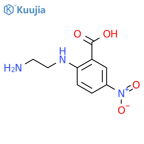 2-(2-Aminoethylamino)-5-nitrobenzoic acid structure