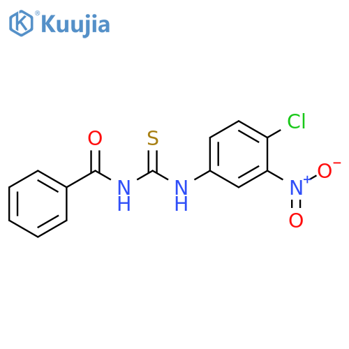 N-benzoyl-N'-{4-chloro-3-nitrophenyl}thiourea structure