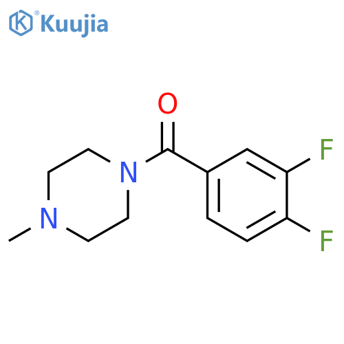 1-(3,4-difluorobenzoyl)-4-methylpiperazine structure