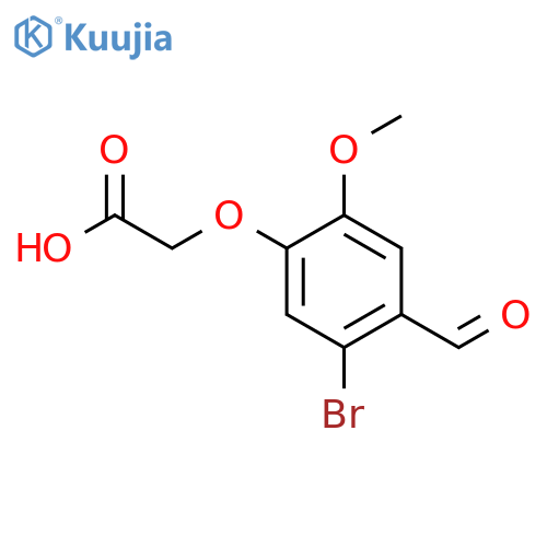 (5-Bromo-4-formyl-2-methoxy-phenoxy)-acetic acid structure